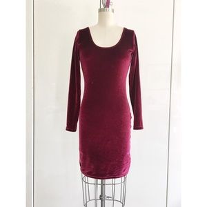 American Apparel Velvet Bodycon Dress